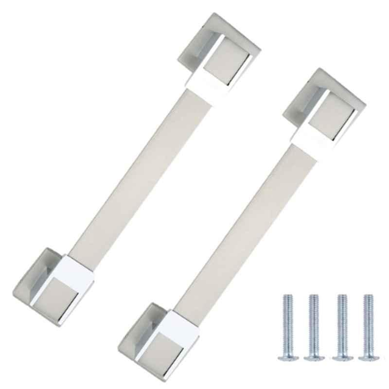 Atom Amaze 12 inch Silver Satin Finish Zinc Pull Handle (Pack of 2)