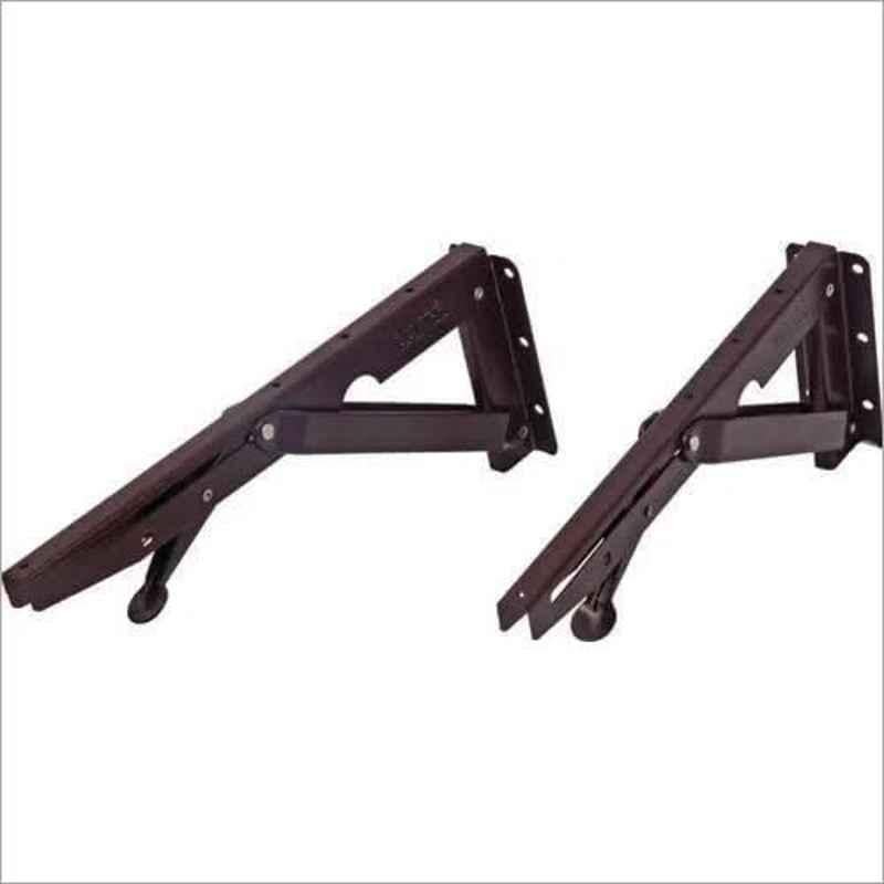 Galaxy 15 inch Premium Steel Heavy Duty Foldable Multipurpose Bracket with Fittings (Pack of 2)