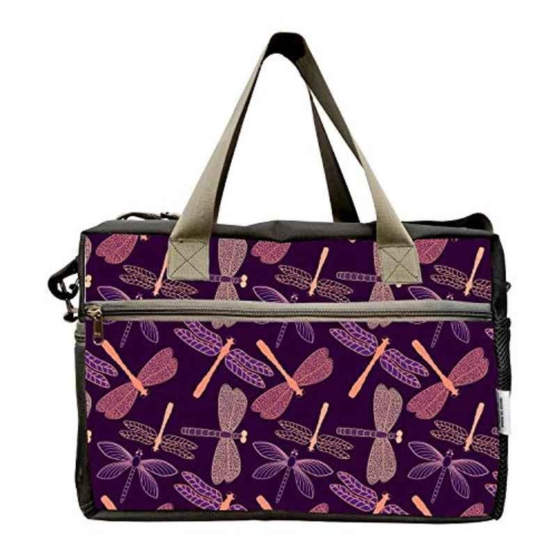 My Fav 40L Polyester Insects Print Cabin Size Duffel Travel Bag, MFCB021