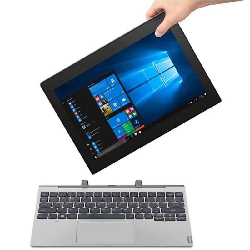 Lenovo IdeaPad D330-10IGL Intel Celeron N4020 4GB RAM/128GB SSD/Windows 10 Home 64 & 10.1 inch HD IPS Detachable 2 in 1 Mineral Grey Laptop, 82H0001YIN