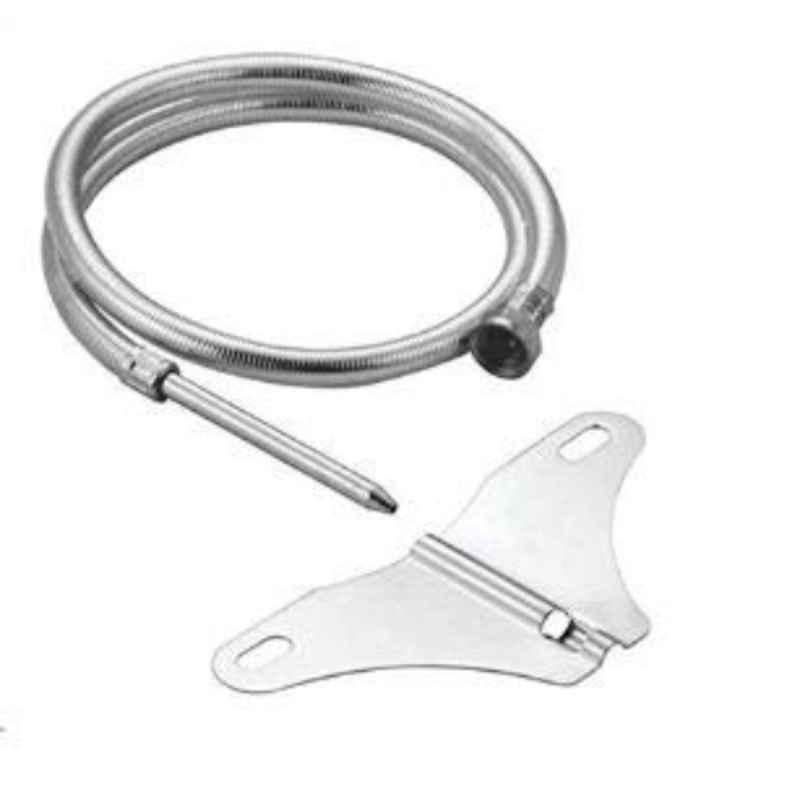 Logger Brass Silver Toilet Jet Spray Health Faucet with Flexible Hose & Wall Bracket