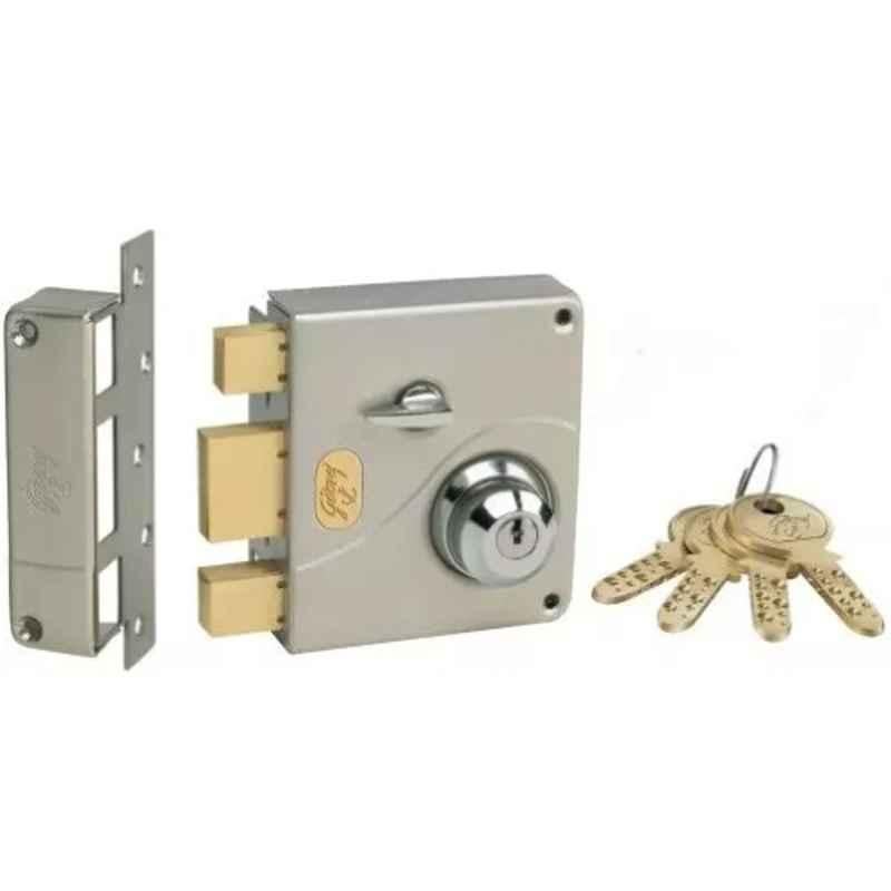 Godrej Stainless Steel & Brass Ultra Tribolt Lock, 8135