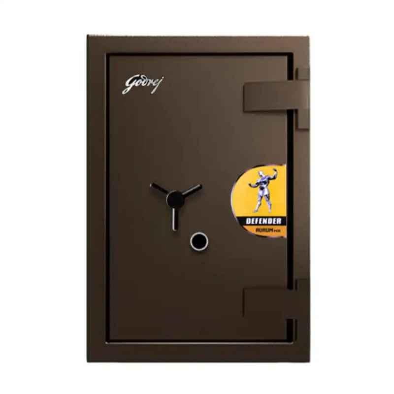Godrej 41 Defender Aurum NX 137 Litre Alloy Steel Brown Single Door Manual Jewellery Key Lock Safe Locker