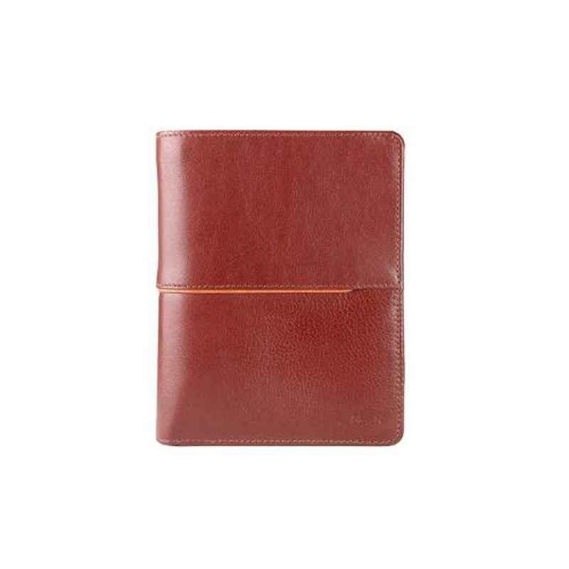 Elan Classic 8 Slot Brown Leather Passport Wallet, ECTW-9543-BR