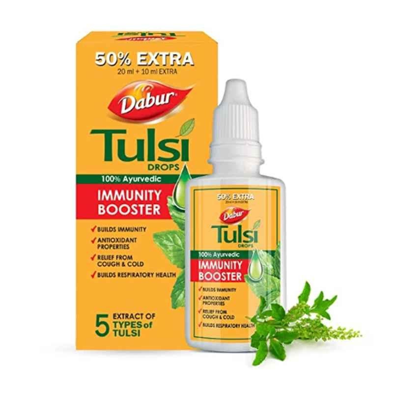 Dabur 30ml 100% Ayurvedic Immunity Booster Tulsi Drops, D356347