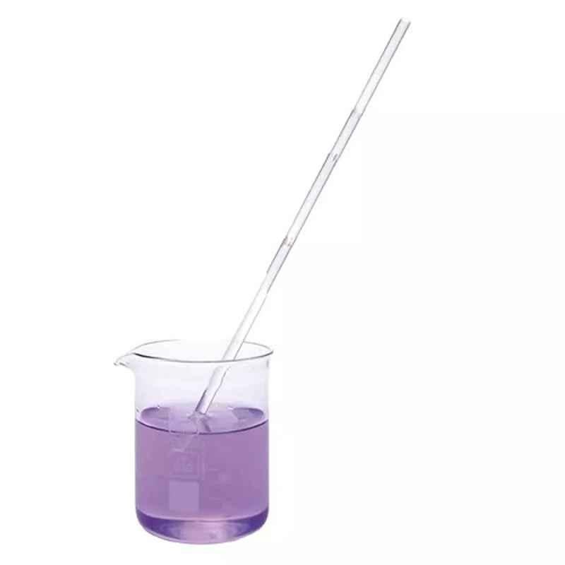 Labcare 6 Pcs 200x6mm Glass Stirring Rod Set with Flat Face Paddle, LB-S6