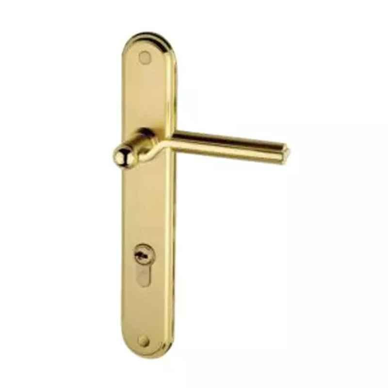 Bonus Premier 65mm Brass Silver Gold Finish Round Mortice Lock Set, Door Thickness: 19-43 mm