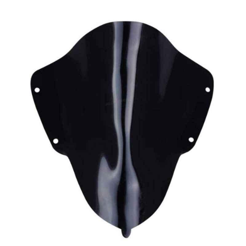 AllExtreme EXPVR15 Plastic Black Deflector Front Windscreen Visor