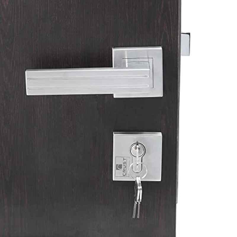 Handle Waala Rose Altroz-R-BSK 60mm Stainless Steel Silver Both Side Key Mortise Door Lock Set
