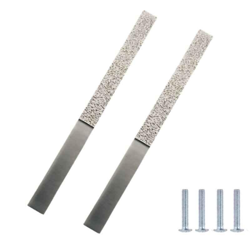 Atom Narmada 16 inch Silver Satin Finish Aluminum Pull Handle (Pack of 2)