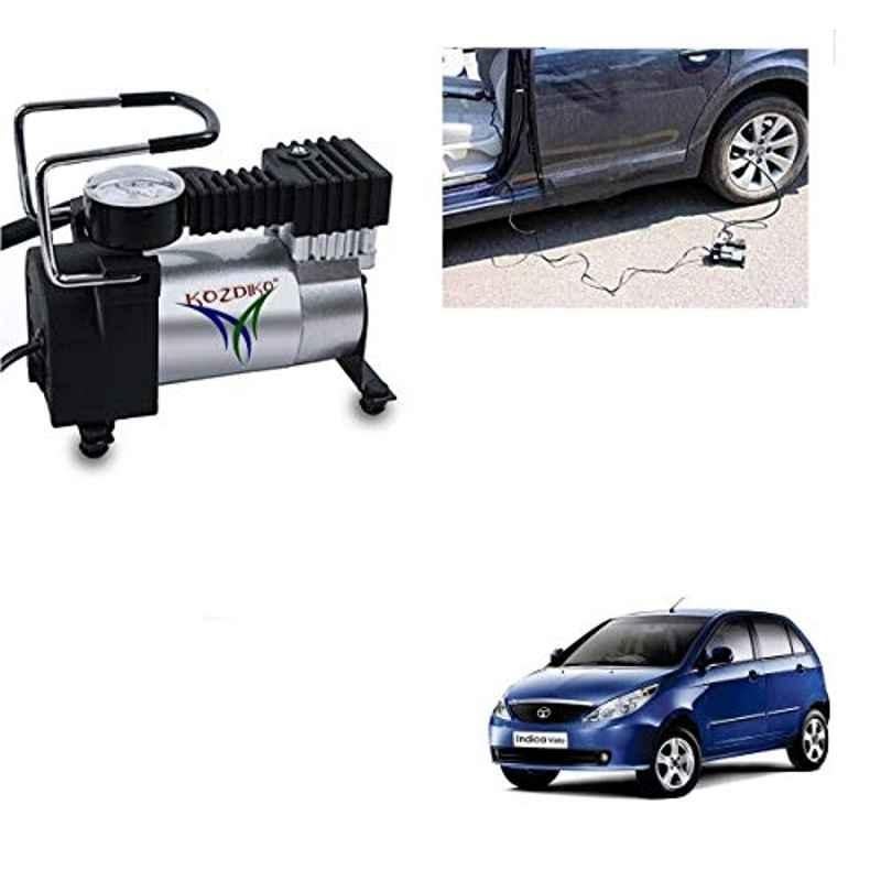 Kozdiko 12V DC Heavy Duty Metal Tyre Inflator for Tata Indica Vista, Tyre_Inflator_D40