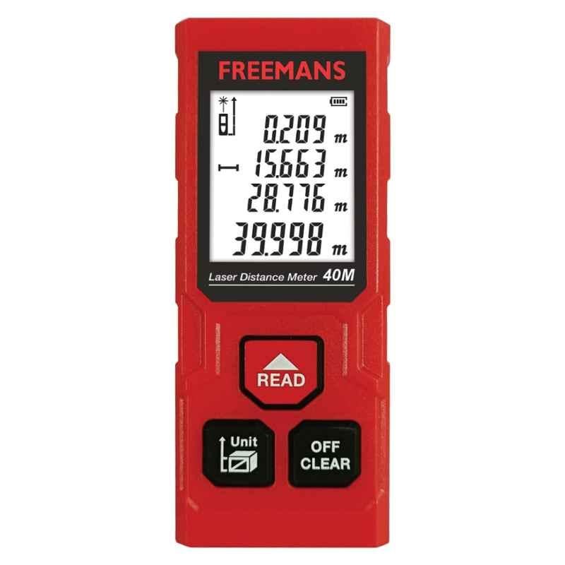 Freemans 40m Laser Distance Meter with Area, Volume, Pythagorean Measurement & Self-Calibration Function, PROECO-L40