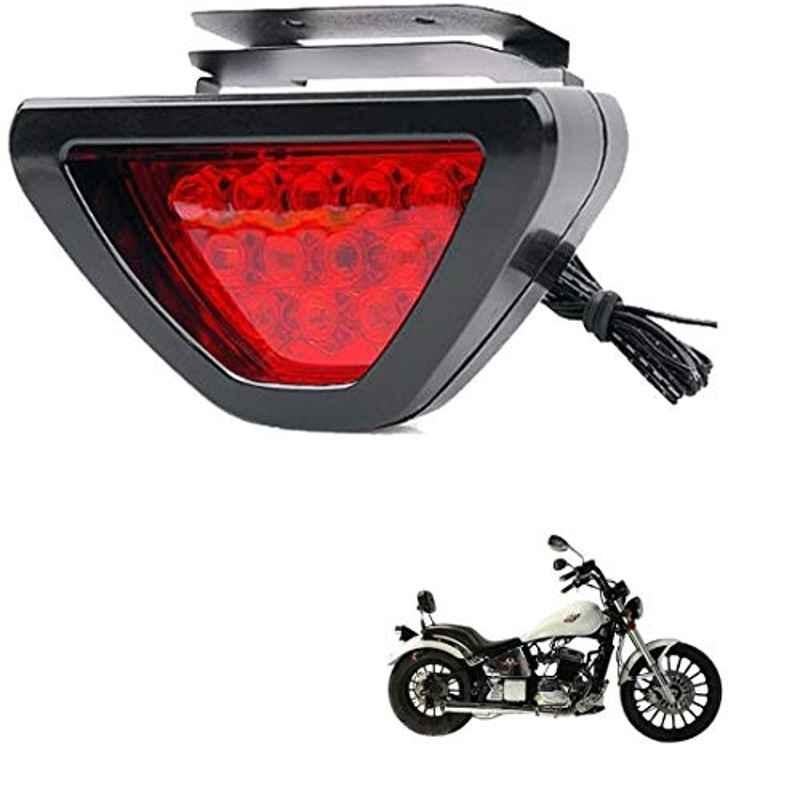 Kozdiko 12 LED Triangle Shape Bike Brake Light with Flash Mode for Regol Raptor Daytona 350, koz_94883