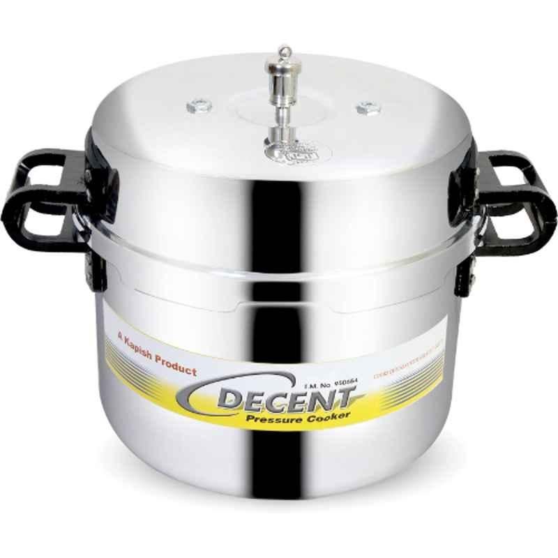 Decent Jumbo 16L Aluminium Silver Outer Lid Pressure Cooker, DECPT0016L