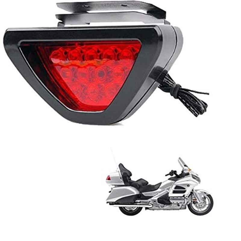 Kozdiko 12 LED Triangle Shape Bike Brake Light with Flash Mode for Honda Gold Wing GL 1800, koz_94762