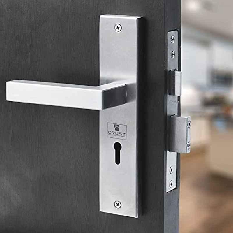 Saze Elan 8 inch Stainless Steel 304 Matt Satin Finish Mortise Door Lock Handle
