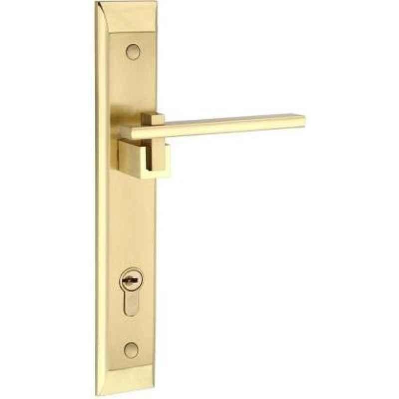 Bonus Emerald 85mm Brush Brass One Side Key Mortice Lock Set