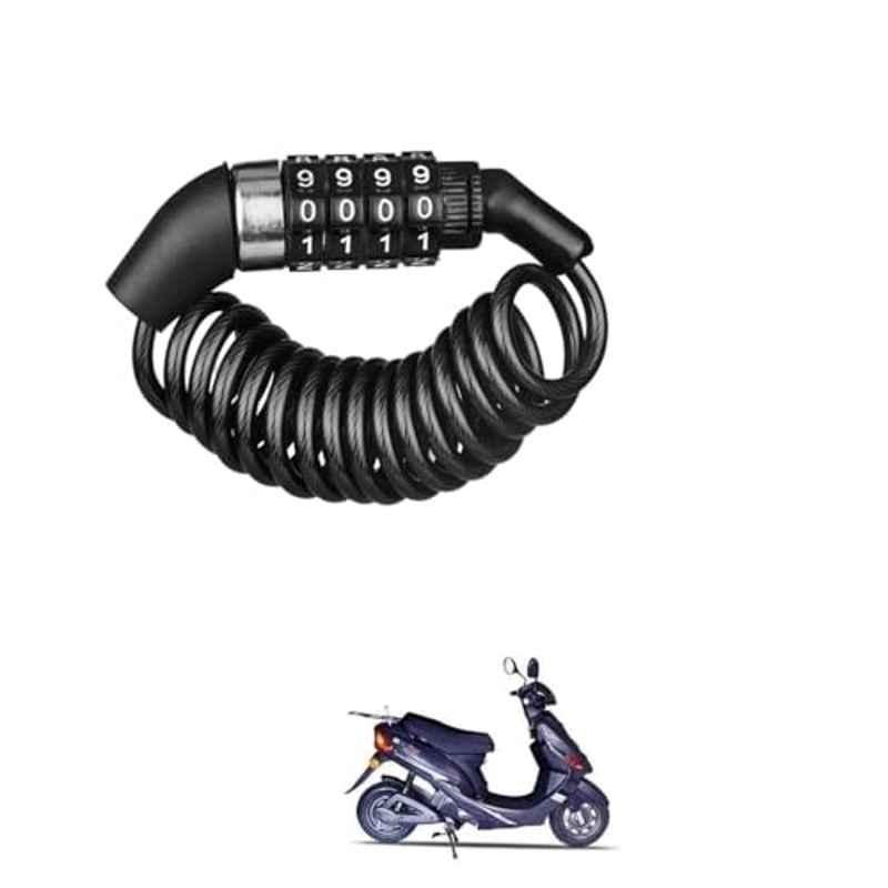 Kozdiko Plastic Black Resettable Password Multi-Use Cable Lock for Avon E Mate