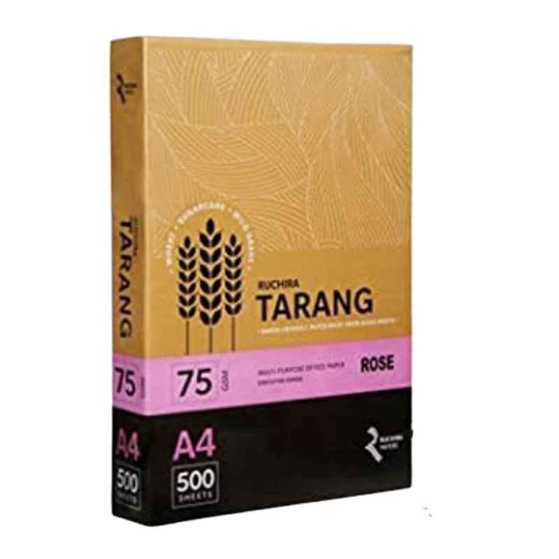 Ruchira Tarang Rose 500 Sheets 75 GSM Copier Paper, SMP-1212 (Pack of 5)