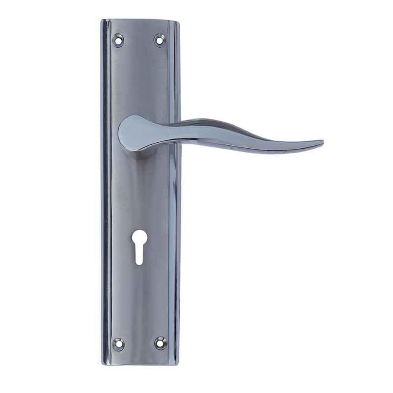 S&A Home Decor 8 inch Zinc CPSS Finish Mortise Door Lock Set with 3 Keys, MH-MIRCHI
