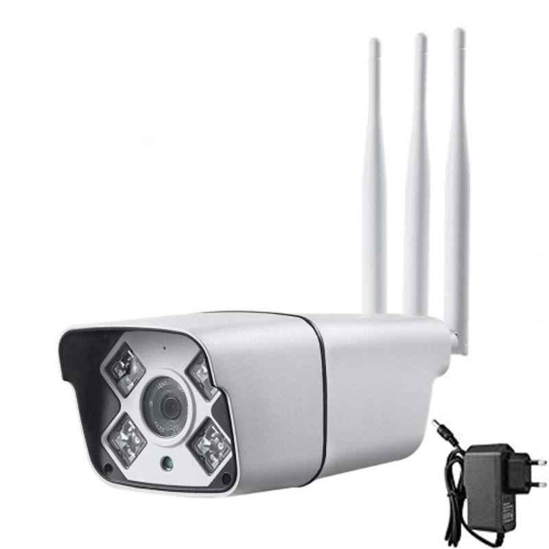 Smars HD Ethernet White Wireless Wi-Fi Camera with 4G Sim Enabled, SD Card Slot & 2 Way Audio