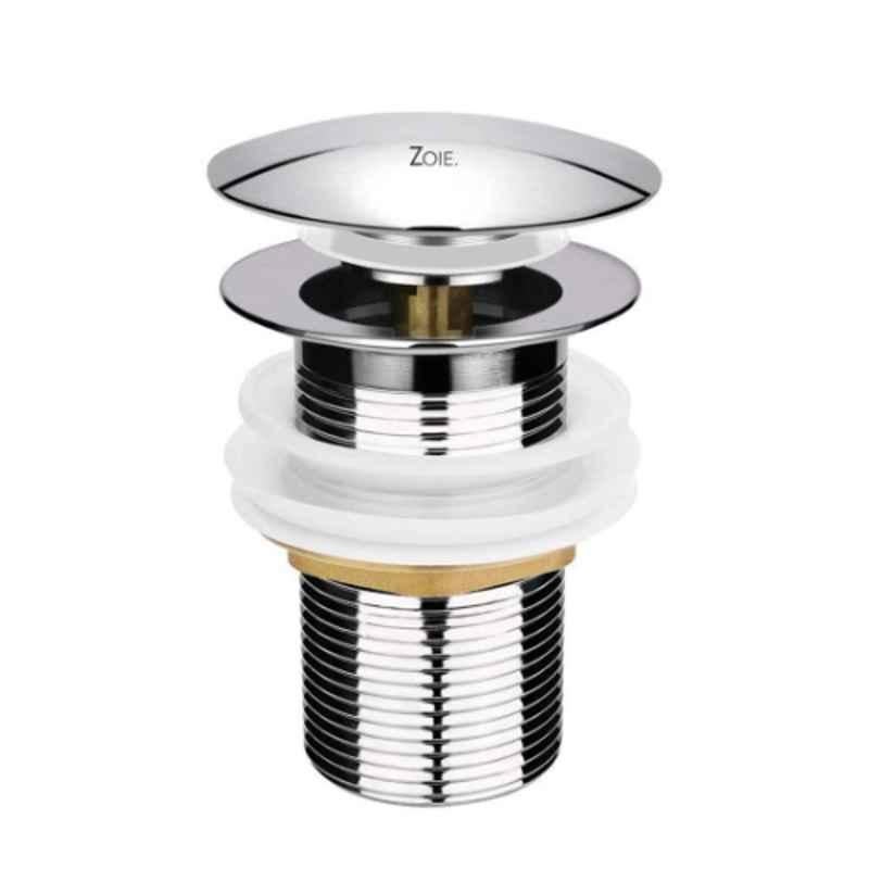 Zoie 32mm Brass Silver Chrome Finish UP Type Waste Coupling, Z37005