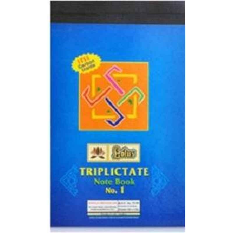 Lotus 11x14 cm Triplicate Note Book