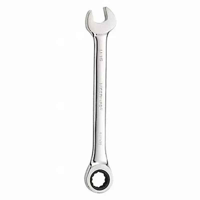 Westward 8-7/8 inch Alloy Steel Chrome Ratchet Wrench, 54PN30