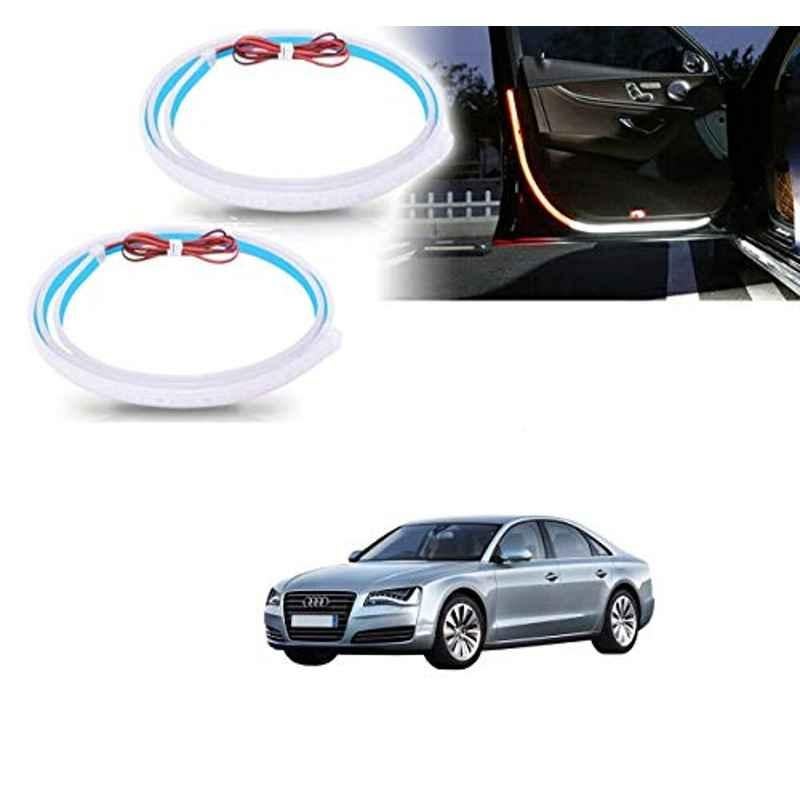 Kozdiko 2 Pcs 120cm Car Door Opening Warning LED Strips Safety Light Set for Audi A8