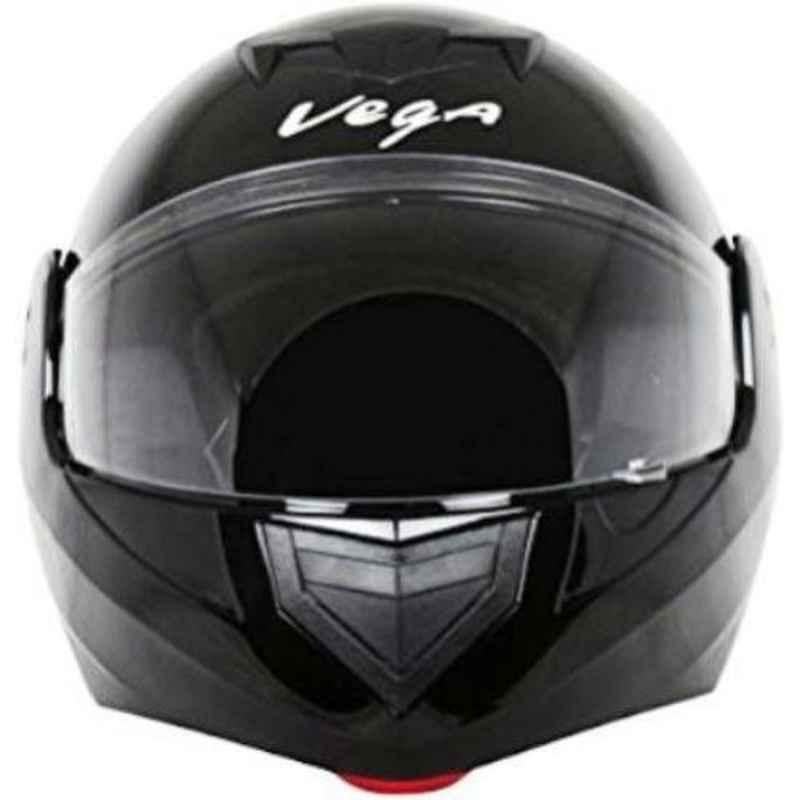 Vega Crux Black Flip-Up Motorbike Helmet, Size (M, 570 mm)