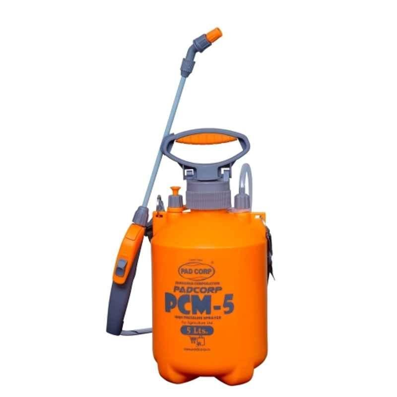 Pad Corp PCM-5 5 Litre High Pressure Manual Sprayer for Gardening, Cleaning & Sanitizing