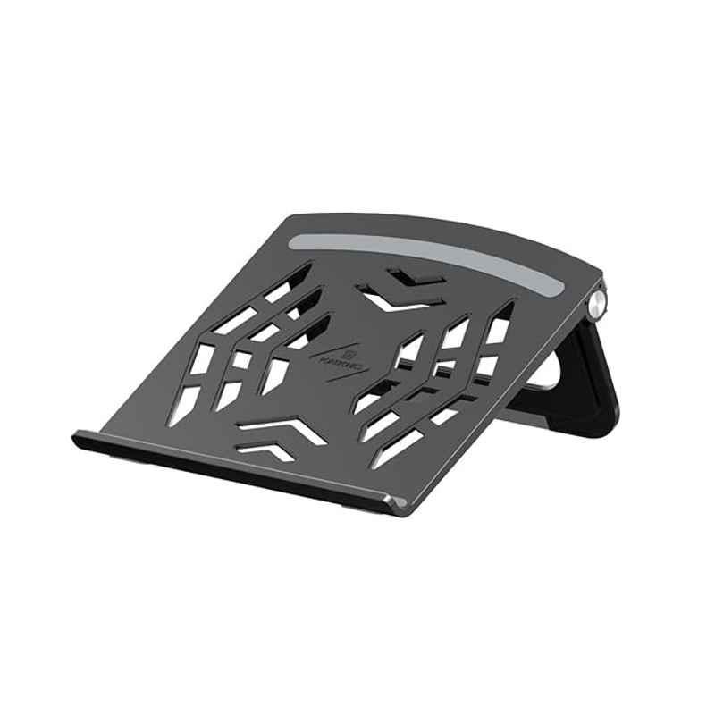 Portronics My Buddy Hexa 5 Black Foldable & Ventilated Design Portable Laptop Stand, POR 1925