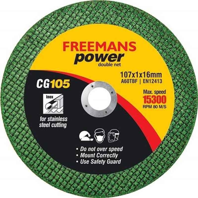 Freemans Power 4 inch Green Double Net Cut Off Wheel, CG105 (Pack of 50)