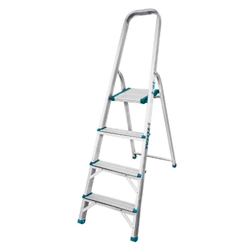 Total 4 Step 150kg Aluminium Household Ladder, THLAD06041