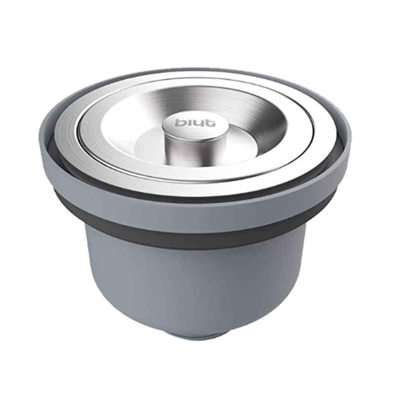 Biut 4 inch Stainless Steel 304 2-Level Sink Strainer with Stopper, KS-SC2