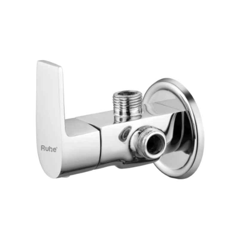 Ruhe Elixir Brass Chrome Finish 2 in 1 Angle Valve, 11-0107