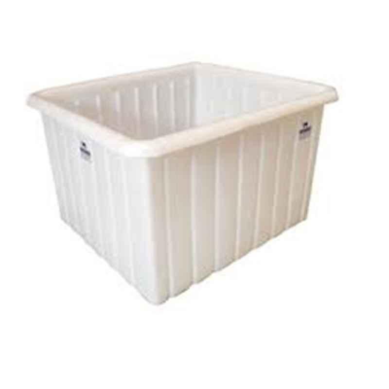Nilkamal 127 Litre 810x568x330mm LLDPE Cream Roto Molded Crate, RMC85330