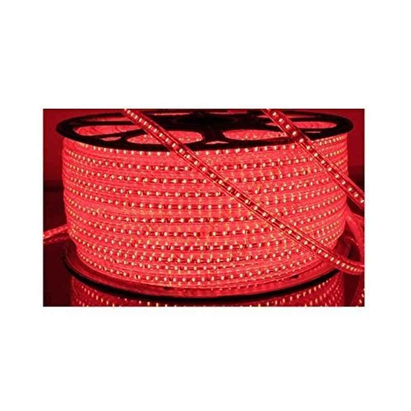 RSCT 100W 20m Plastic Red LED Decorative Ceiling Rope Light with Adapter, 5050