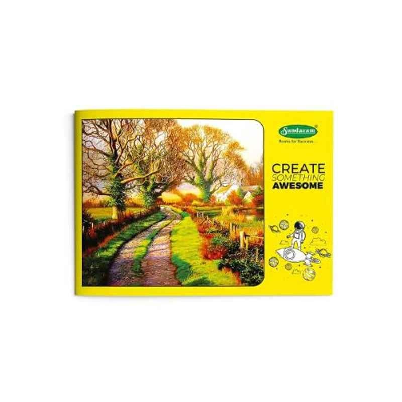 Sundaram 36 Pages Red Drawing Book, D-3 (Pack of 12)