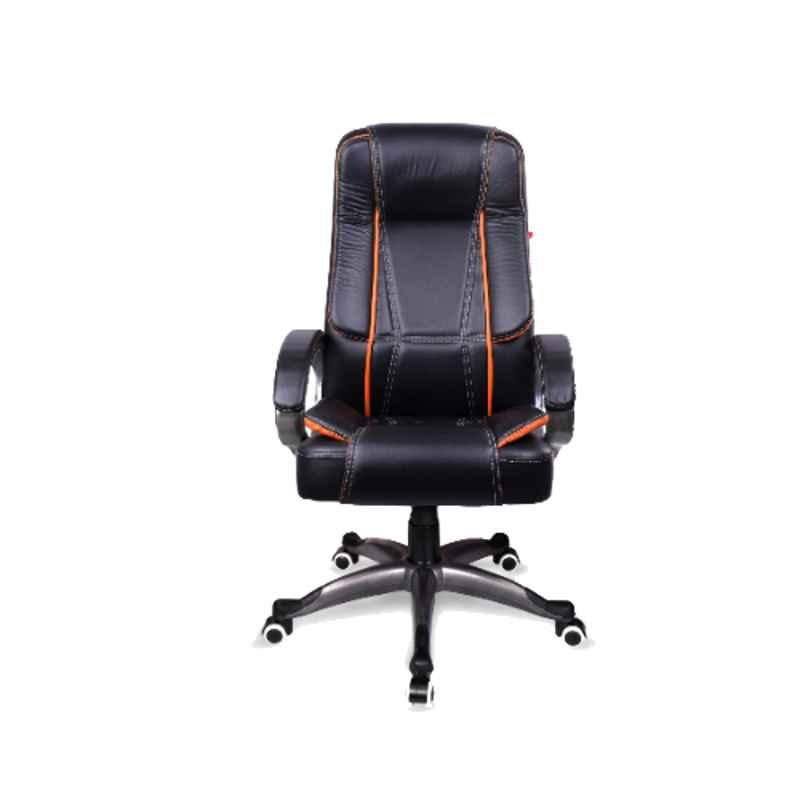 Rose Rdcspacex 1 Leatherette High Back Premiuim Black & Orange Office Chair