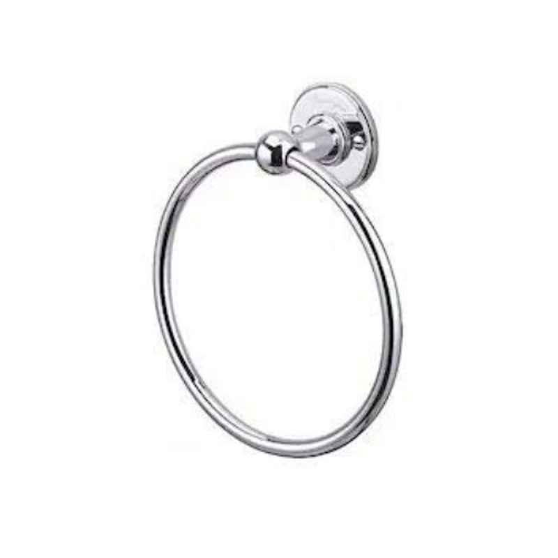 Logger Brass Chrome Plated Silver Napkin & Towel Ring Holder