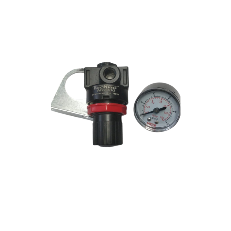 Techno 1/4" Regulator with Gauge AR 2000-02