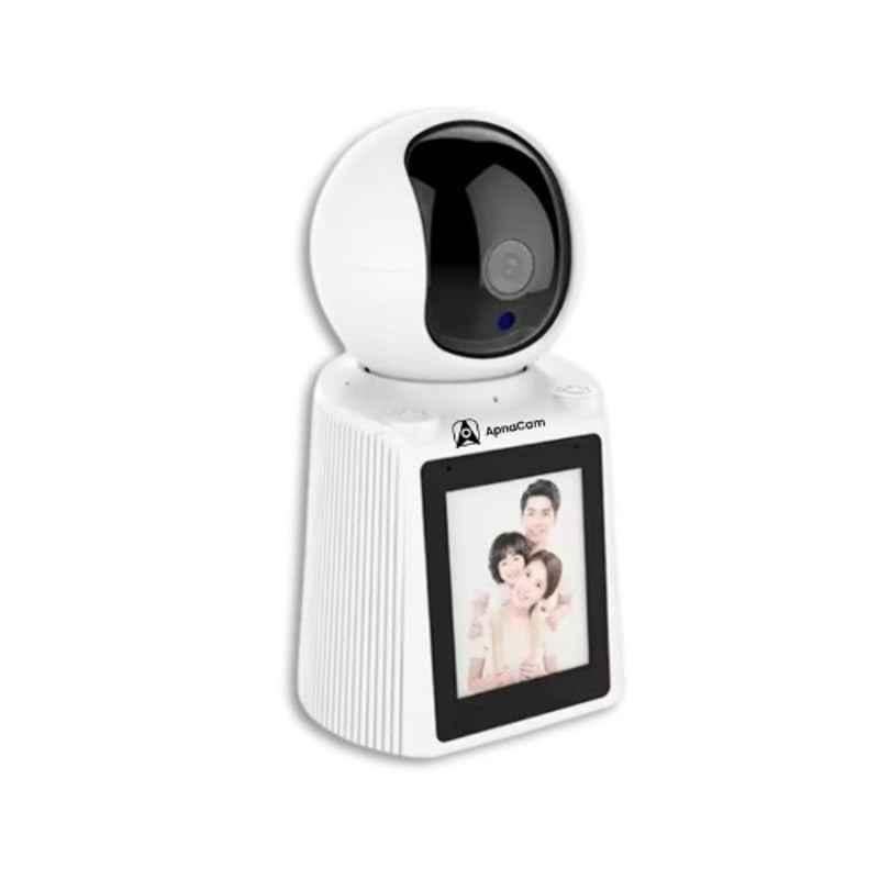 ApnaCam 4MP FHD PTZ Video Calling Smart WiFi Camera for Home, Baby & Pet Monitoring, Full Colour, Night Vision, Motion Track & Micro SD Support