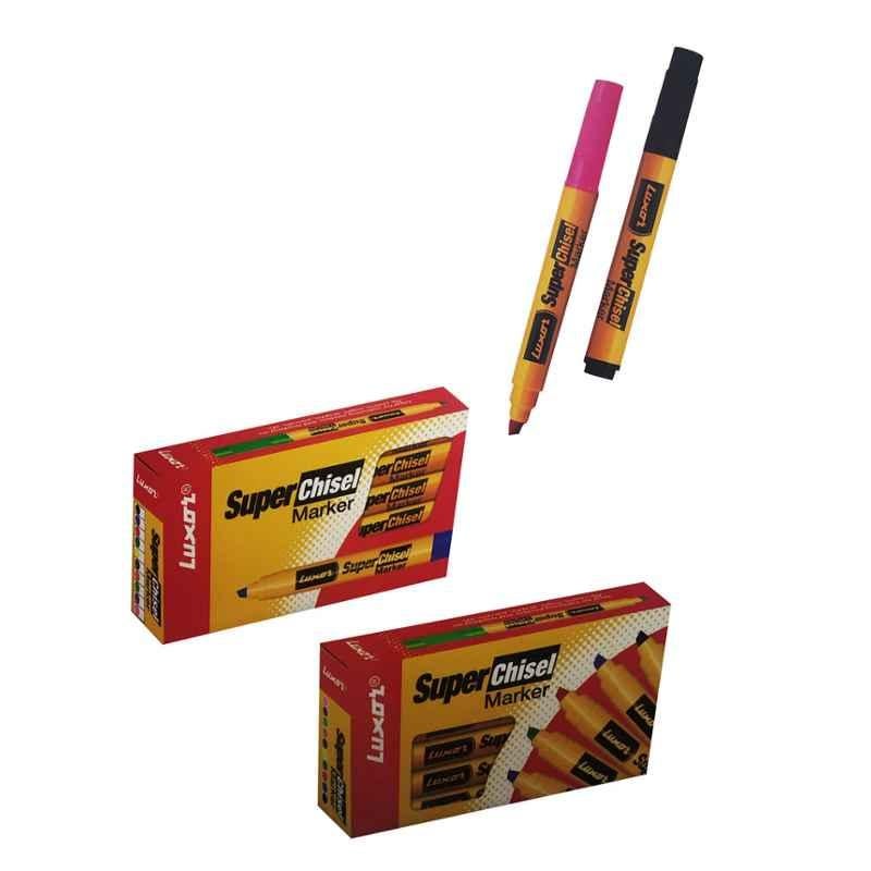 Luxor 997 N Red Super Chisel Marker (Pack of 500)