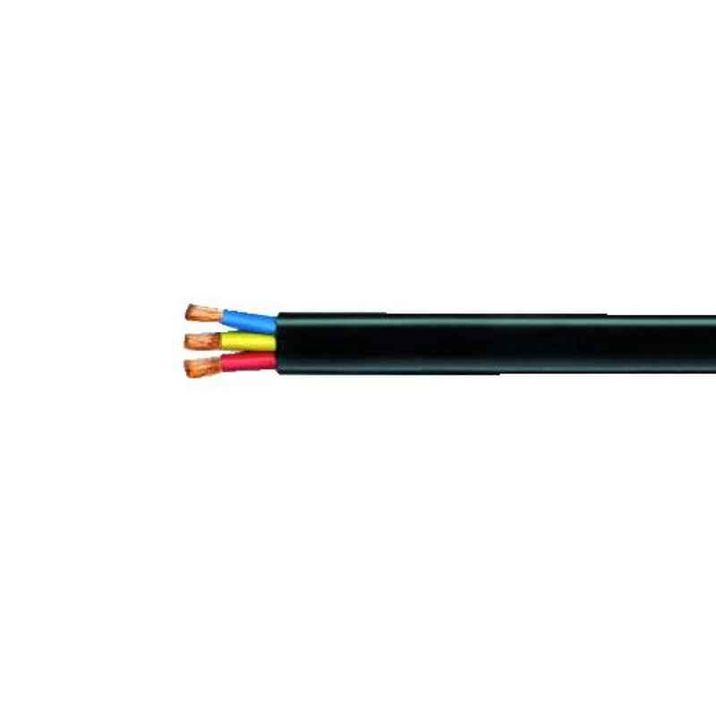 Finolex 6 Sqmm 100m 3 Core Flat Submersible Cable, 13703071