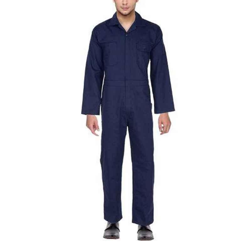 Roca BP 007 Navy Blue Cotton Safety Boiler Suit, Size: XL