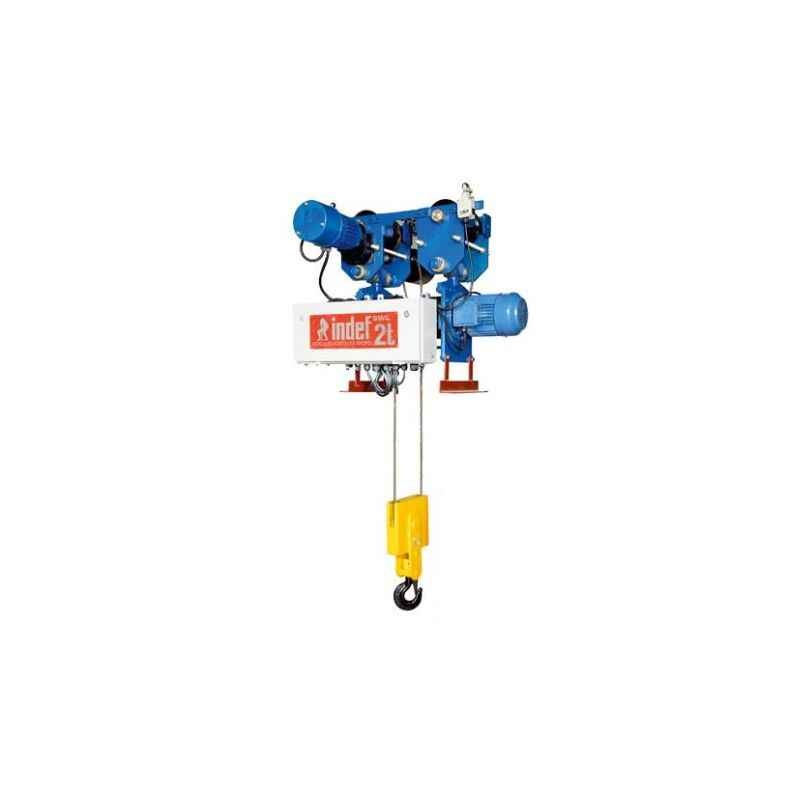 Indef 2 Ton 5.2m Electric Wire Rope Hoist with Travelling Trolley, WRHN-HL