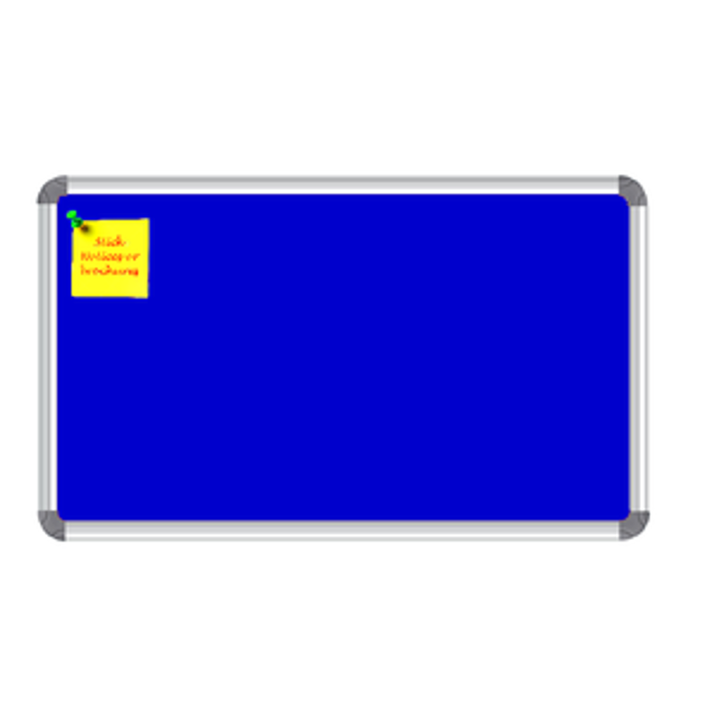 Nechams Notice Board Deluxe Combo Color Blue NBBLU21UF