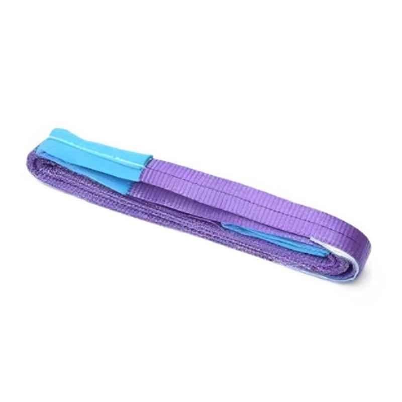 Harrison 1 Ton 3m Polyester Violet Lifting Belt Webbing Sling, HLB1T3M