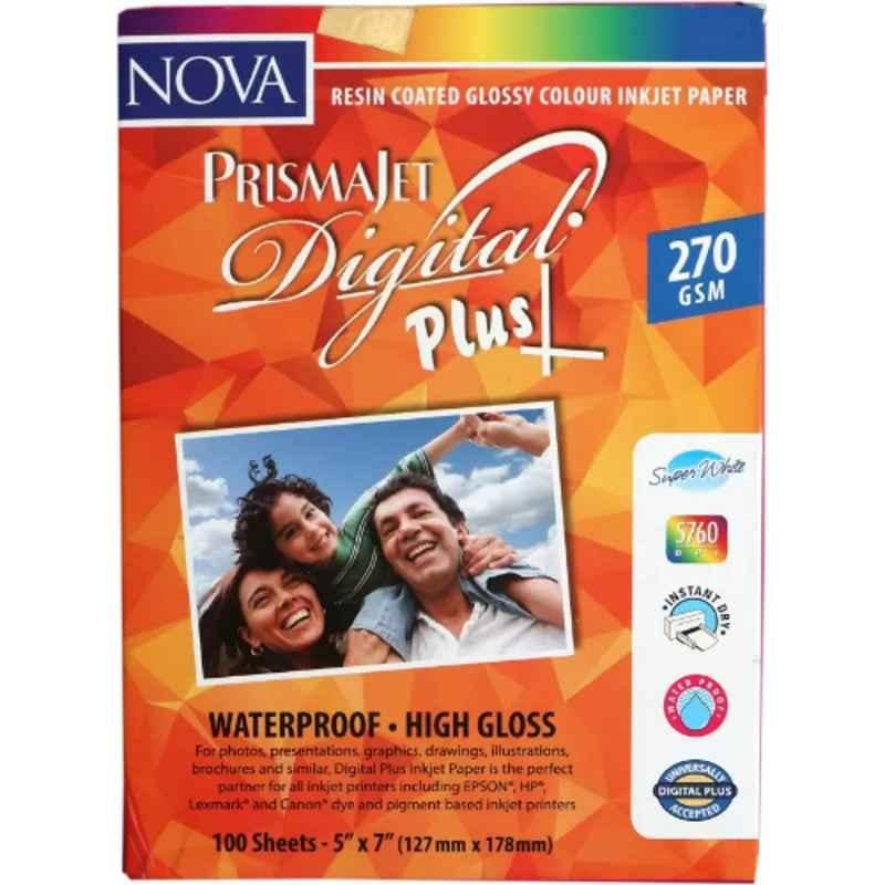 NOVA Digital Plus Series 5R 270 GSM Digital Photo Paper